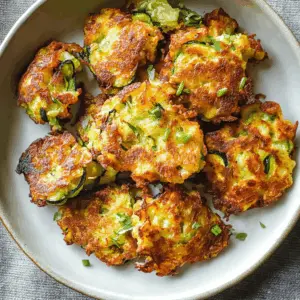 These easy zucchini fritters are a delicious way to enjoy fresh veggies! Packed with grated zucchini, herbs, and spices, they make a perfect appetizer or snack. They're crispy on the outside and tender inside, making them a family favorite. Save this recipe for game days, potlucks, or a quick weeknight dinner. Give them a try!